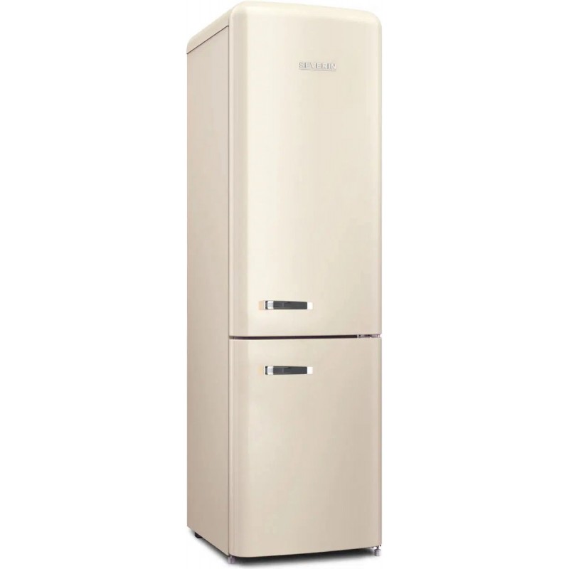 Severin 8929 - Koelvriescombinatie vrijstaand - retro koelkast - creme