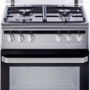 Inventum VFG5020GRVS - Vrijstaand gasfornuis - Elektrische oven - 4 kookzones - 50 cm - 62 liter - RVS Zwart