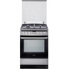 Inventum VFG6034WGRVS - Vrijstaand gasfornuis - Elektrische oven - 4 kookzones - 60 cm - 65 liter - RVS