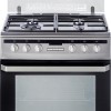 Inventum VFG6034WGRVS - Vrijstaand gasfornuis - Elektrische oven - 4 kookzones - 60 cm - 65 liter - RVS