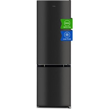 CHiQ FBM260L - Koel-vriescombinatie - 260 Liter - Donker RVS - Low Frost