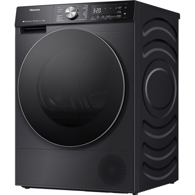 Hisense 5S Serie DH5S102BB -Wasdroger met A+++ Energielabel - Warmtepompdroger - 10kg - ConnectLife - Basket Dry