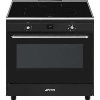 SMEG CG90IANT9 - Inductie fornuis - 90 cm - Antraciet