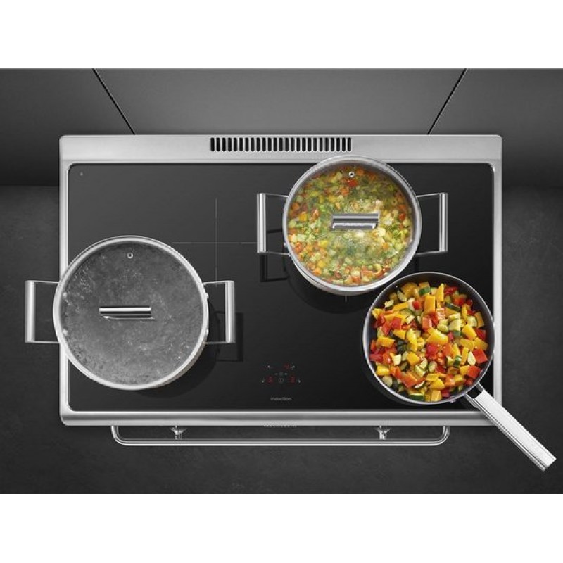 SMEG CG90IANT9 - Inductie fornuis - 90 cm - Antraciet