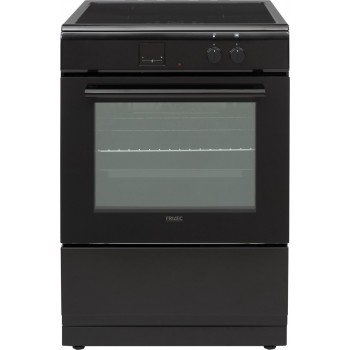 Frilec KÖLN-ECI61-60B - Vrijstaand Inductie Fornuis- Elektrische Oven - 4 kookzones - Zwart