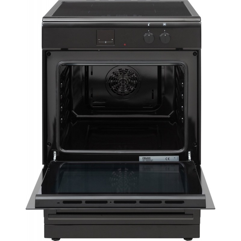 Frilec KÖLN-ECI61-60B - Vrijstaand Inductie Fornuis- Elektrische Oven - 4 kookzones - Zwart