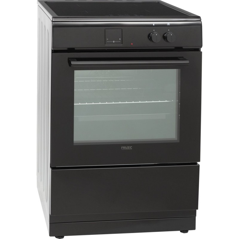 Frilec KÖLN-ECI61-60B - Vrijstaand Inductie Fornuis- Elektrische Oven - 4 kookzones - Zwart