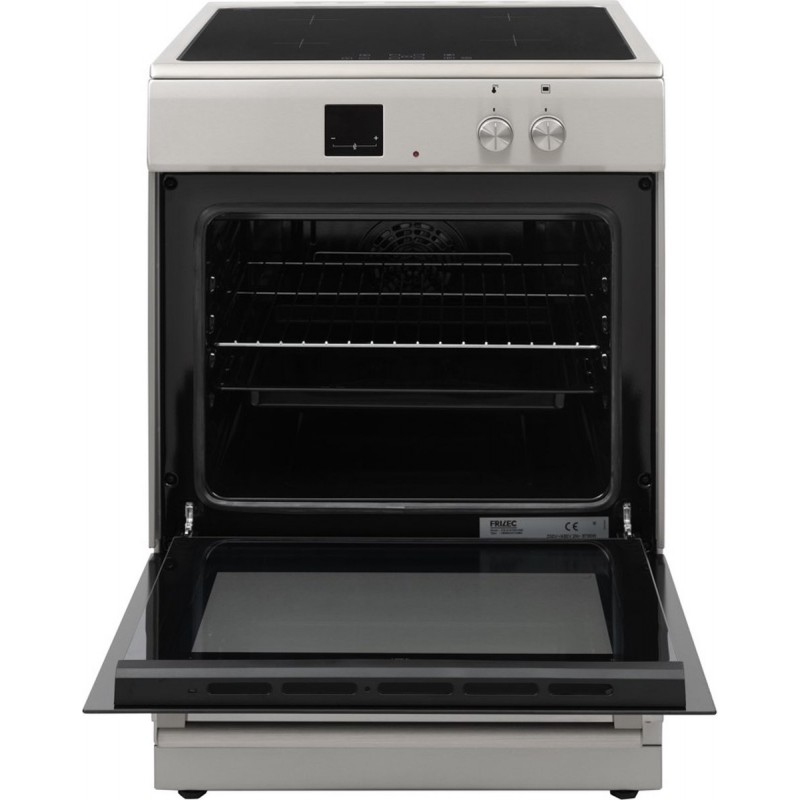 Frilec KÖLN-ECI60-60I - Vrijstaand Inductie Fornuis - Elektrische Oven - 4 kookzones - Inox