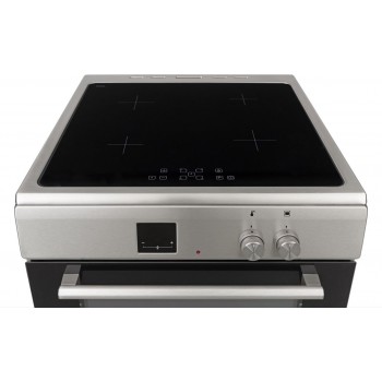 Frilec KÖLN-ECI60-60I - Vrijstaand Inductie Fornuis - Elektrische Oven - 4 kookzones - Inox