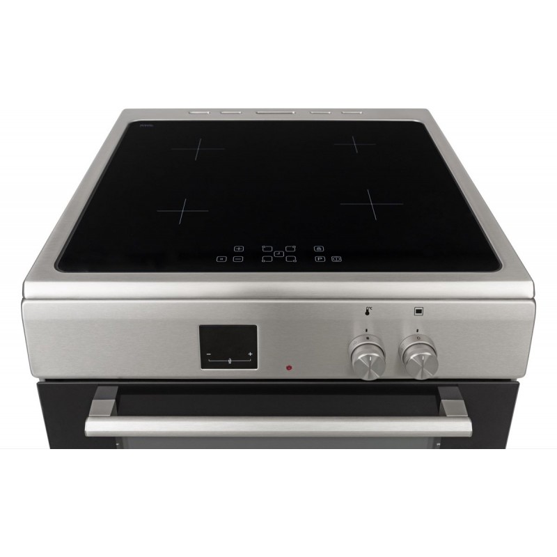 Frilec KÖLN-ECI60-60I - Vrijstaand Inductie Fornuis - Elektrische Oven - 4 kookzones - Inox