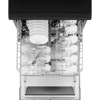 Inventum VVW6036AB - Vaatwasser - Vrijstaand - 14 couverts - 7 programma’s - Bestekmandje - Zwart