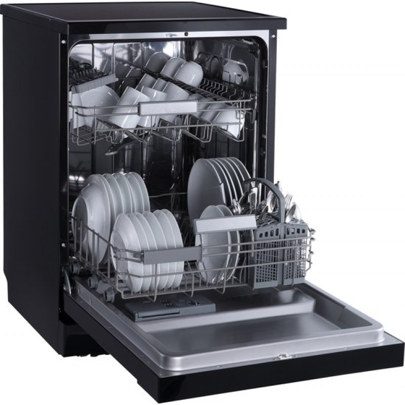 ETNA VWV142ZWA - Vrijstaande vaatwasser - Zwart - 60 cm - 42dB - 14 Couverts - Extra droog