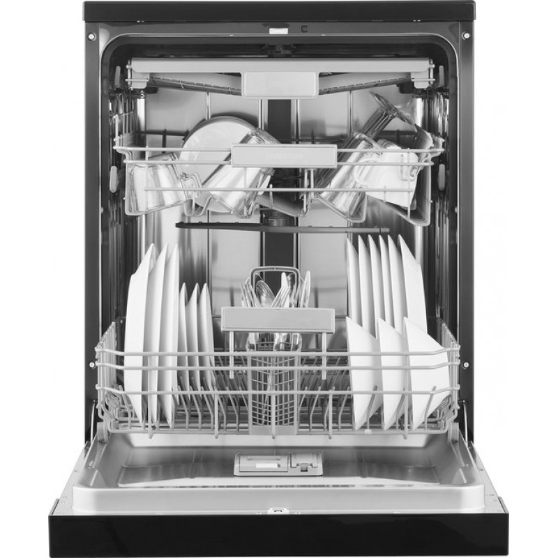 Inventum VVW6046AB - Vaatwasser - Vrijstaand - 14 couverts - 7 programma’s - Besteklade - Bestekmandje - Zwart