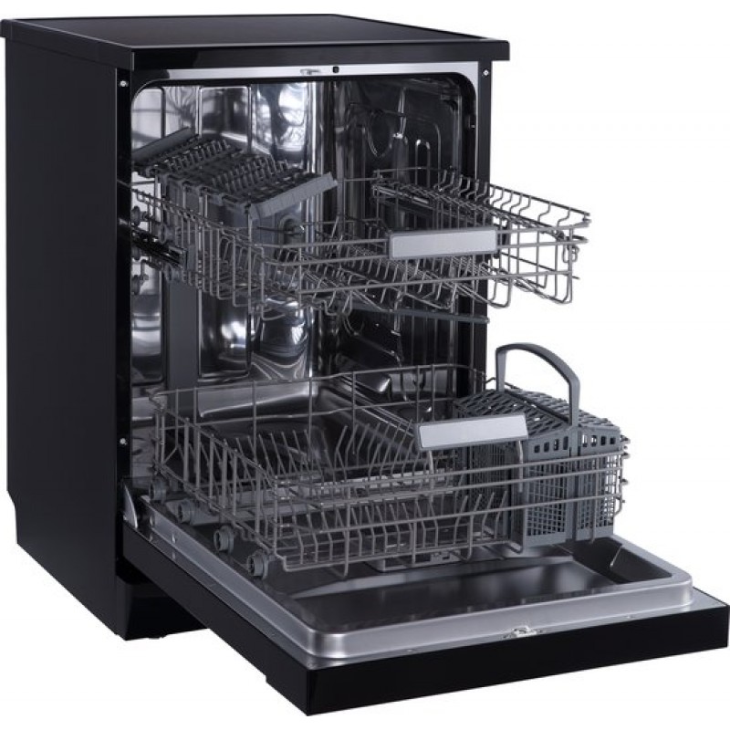 ETNA VWV144ZWA - Vrijstaande Vaatwasser - Zwart - 44dB - 14 Couverts - Extra droog