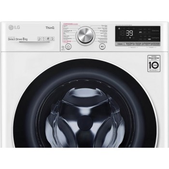 LG F4WV708S0E - A-10% - 8 kg Wasmachine met TurboWash™ 39 - Slimme AI DD™ motor - Hygiënisch wassen met stoom - ThinQ™