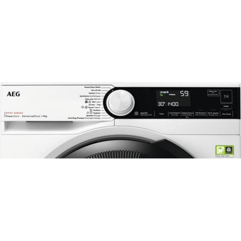 AEG LR85U844 EcoLine 8000 serie - Wasmachine - UniversalDose - 20% zuiniger dan energielabel A - NL-FR