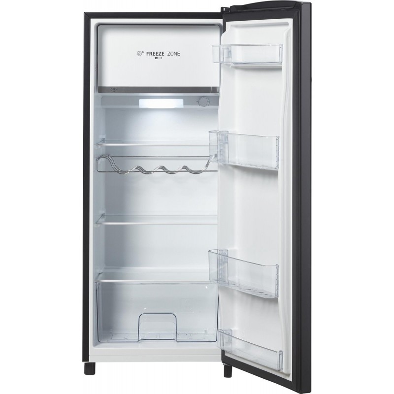 ETNA KVV228ZWA - Vrijstaande koelkast met vriesgedeelte - Zwart - 126,5 cm - Vriesgedeelte 15 liter - Koelgedeelte 150 liter - Geluidsniveau 37 dB(A)