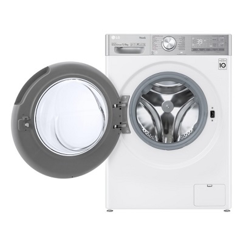 LG F4DV912A2E - 12-8 kg Was-droogcombinatie met TurboWash™ 39 - Slimme AI DD™ motor - EzDispense™ - Minder strijken door stoom - ThinQ™