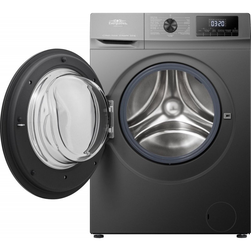 Everglades EVWDC91461AG Was-Droogcombinatie - 9KG-6KG - A Klasse - D Klasse - Koolborstelloze Motor - Stil 