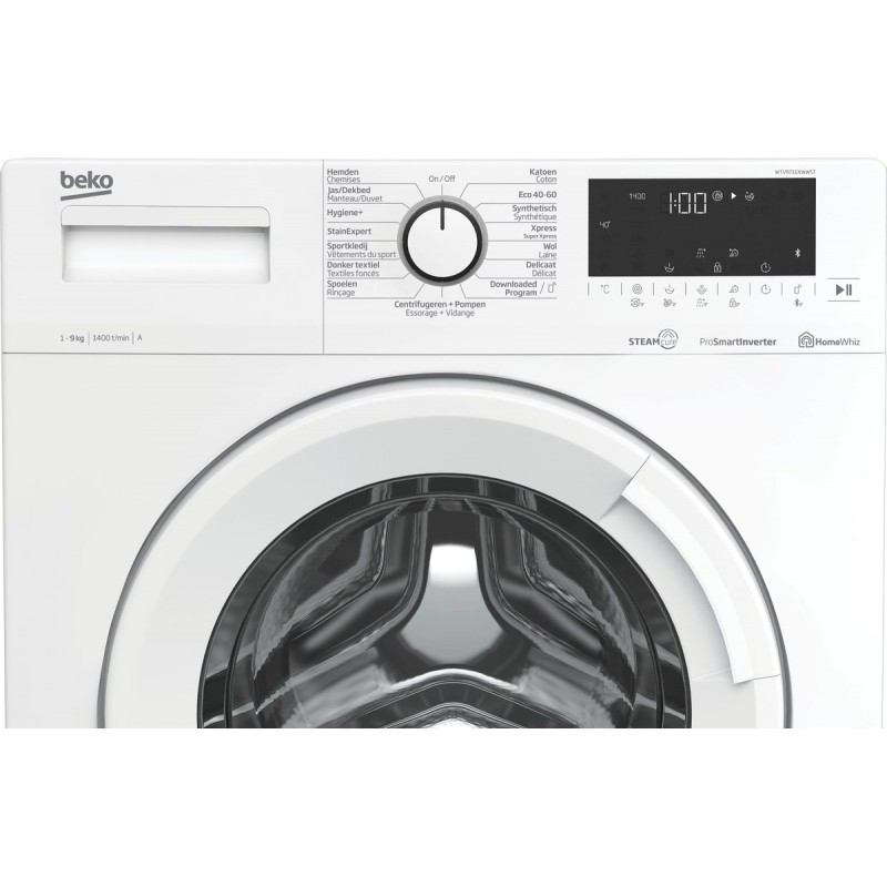 Beko WTV9716XWWST - SteamCure - 9 kg wasmachine