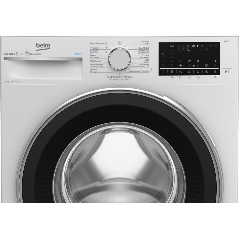 Beko B3WT59610W - IronFast - RecycledTub™ - Wasmachine 