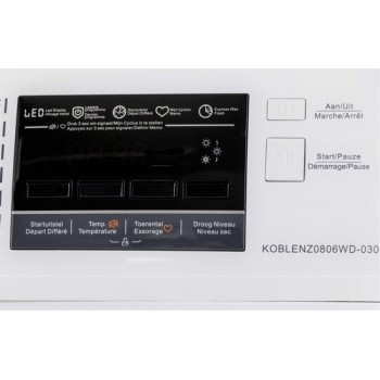 Frilec KOBLENZ0806WD-030 - Wasdroogcombinatie - Wit - 8kg Laadvermogen