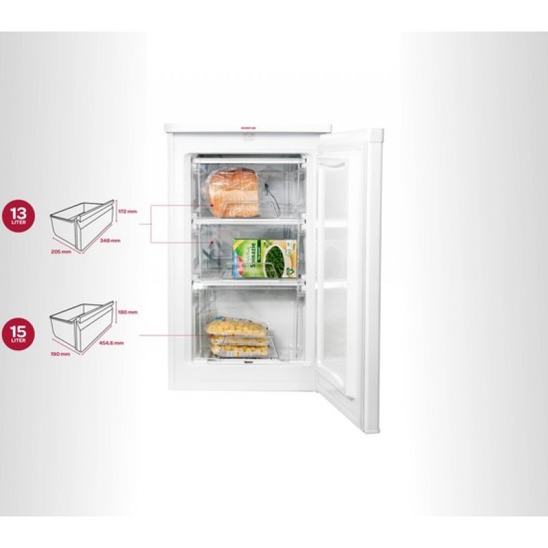 Inventum VR501 - Vrijstaande vriezer - Tafelmodel - 70 liter - 3 lades - Wit