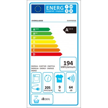 EVERGLADES EVHP9056B Warmtepompdroger