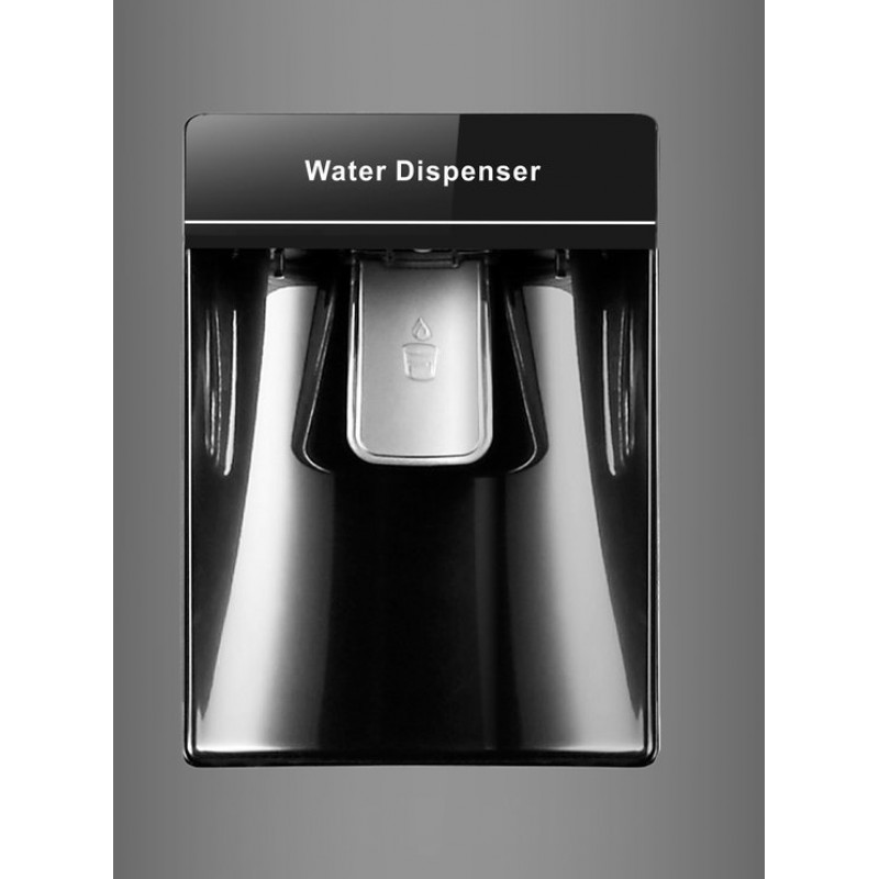 Everglades EVUD4049 Koel- Vriescombinatie Zwart Waterdispenser E klasse