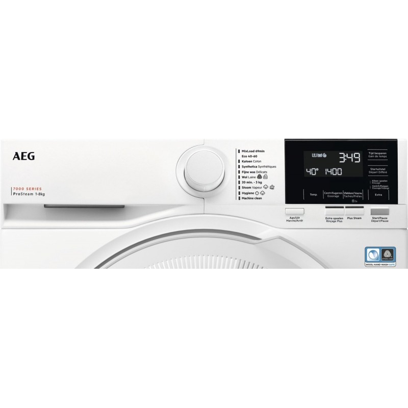 AEG LR7384BB2 EcoLine 7000 serie ProSteam® - Wasmachine 