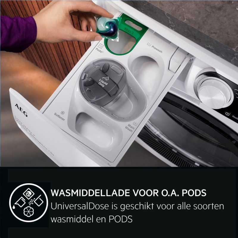 AEG LR7596UD4 – 7000 serie Prosteam - Wasmachine - Geschikt voor pods – Energielabel A