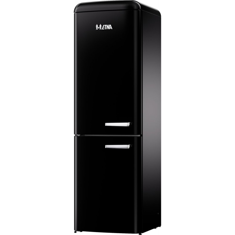 ETNA KVV793LZWA - Koel- en vriescombinatie - Retro - Zwart - Linksdraaiend