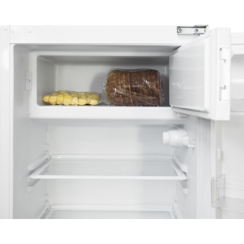 Inventum IKV1221S - Inbouw koelkast - Vriesvak - Nis 122 cm - 187 liter - 4 plateaus - Sleepdeur - Wit