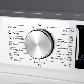 CHIQ CFL100-14586IM3XBW - Compacte Wasmachine - 10 kg - 1400 TPM - Stoomwassen & Quick Wash - Energieklasse B