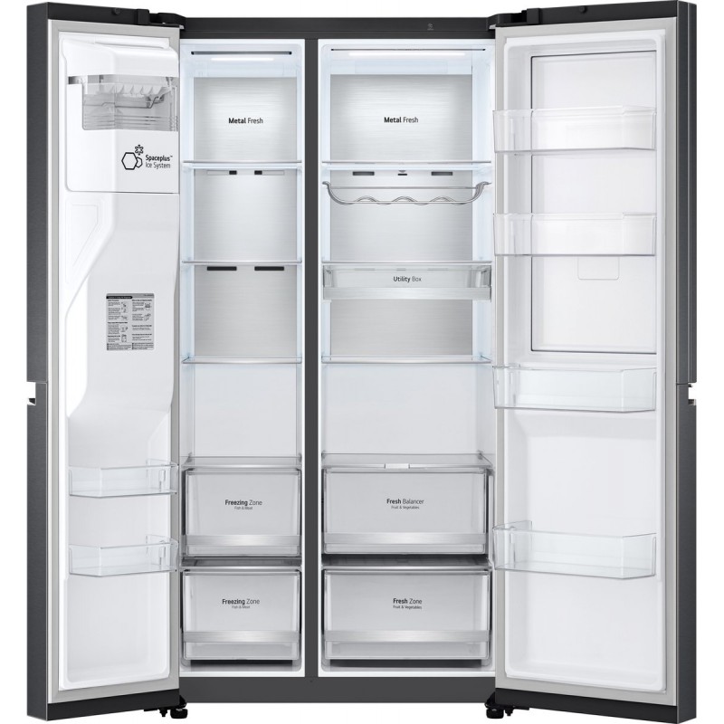 LG GSJV90MCAE Amerikaanse koelkast met Door-in-Door™ - 635L inhoud - DoorCooling+™ - Water- en ijsdispenser met UVnano™ - Total No Frost - Inverter Linear Compressor