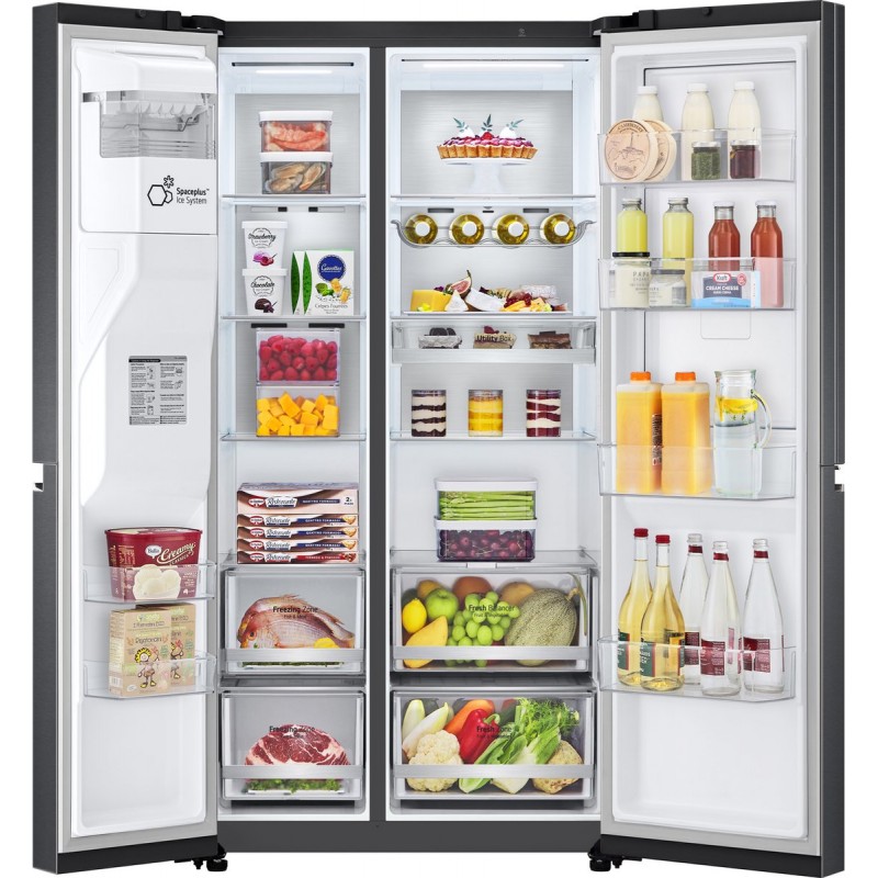 LG GSJV90MCAE Amerikaanse koelkast met Door-in-Door™ - 635L inhoud - DoorCooling+™ - Water- en ijsdispenser met UVnano™ - Total No Frost - Inverter Linear Compressor