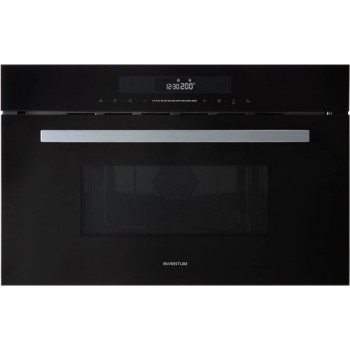 Inventum IMC3834GT - Inbouw combi-oven - Hetelucht - Magnetron - Grill - 34 liter - 38 cm hoog - Tot 220°C - Zwart/RVS