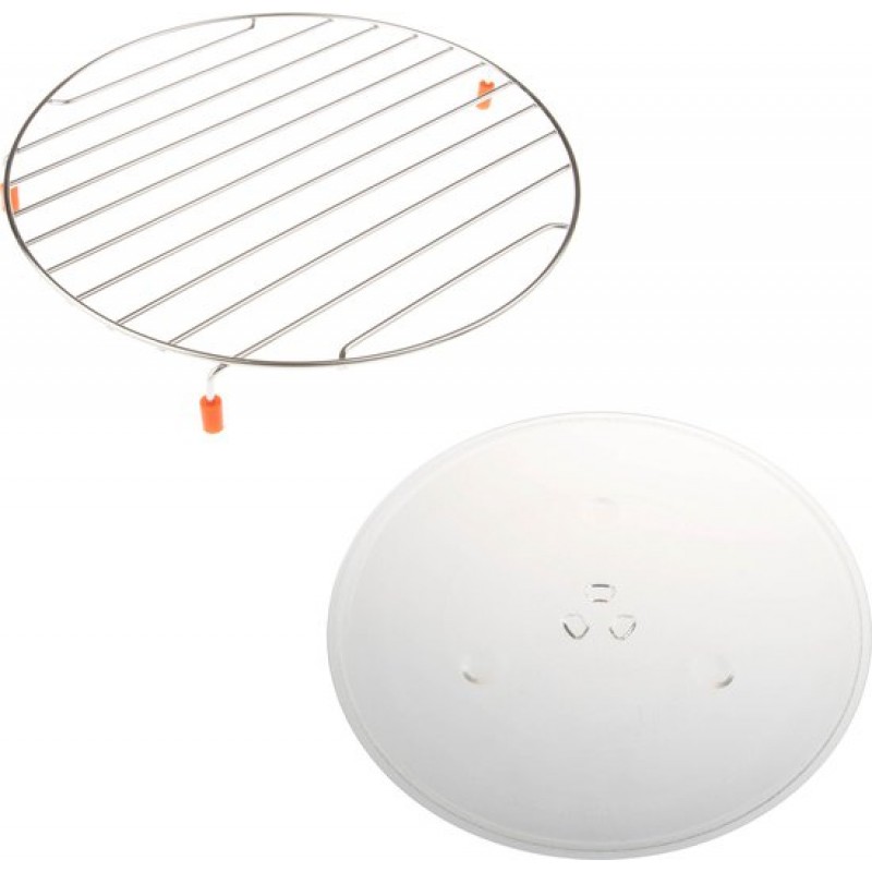 Inventum IMC3834GT - Inbouw combi-oven - Hetelucht - Magnetron - Grill - 34 liter - 38 cm hoog - Tot 220°C - Zwart/RVS