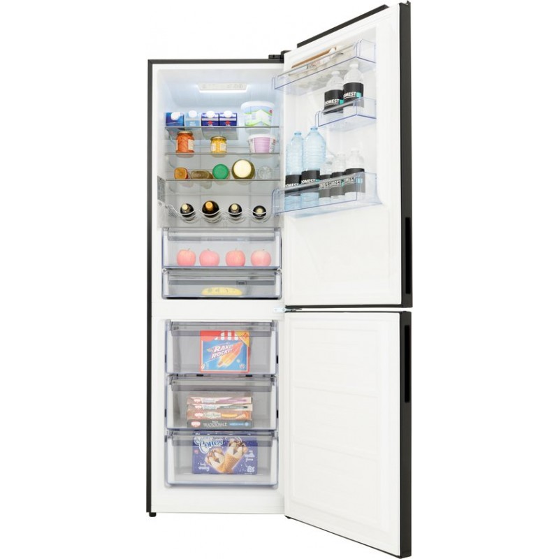 Frilec BONN328-040BB - Koel-vriescombinatie - B label- No Frost - 323 Liter  - Zwart