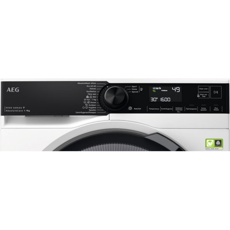 AEG LR9696C6 EcoLine 9000 serie AbsoluteCare® - Wasmachine - 20% zuiniger dan Energielabel A - 9 kg