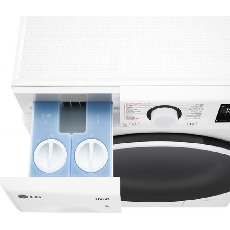 LG F4WR3509S0W - A-10% - 9 kg Wasmachine - Slimme AI DD™ motor - EzDispense™ (automatisch Doseren) - Hygiënisch wassen met stoom - ThinQ™