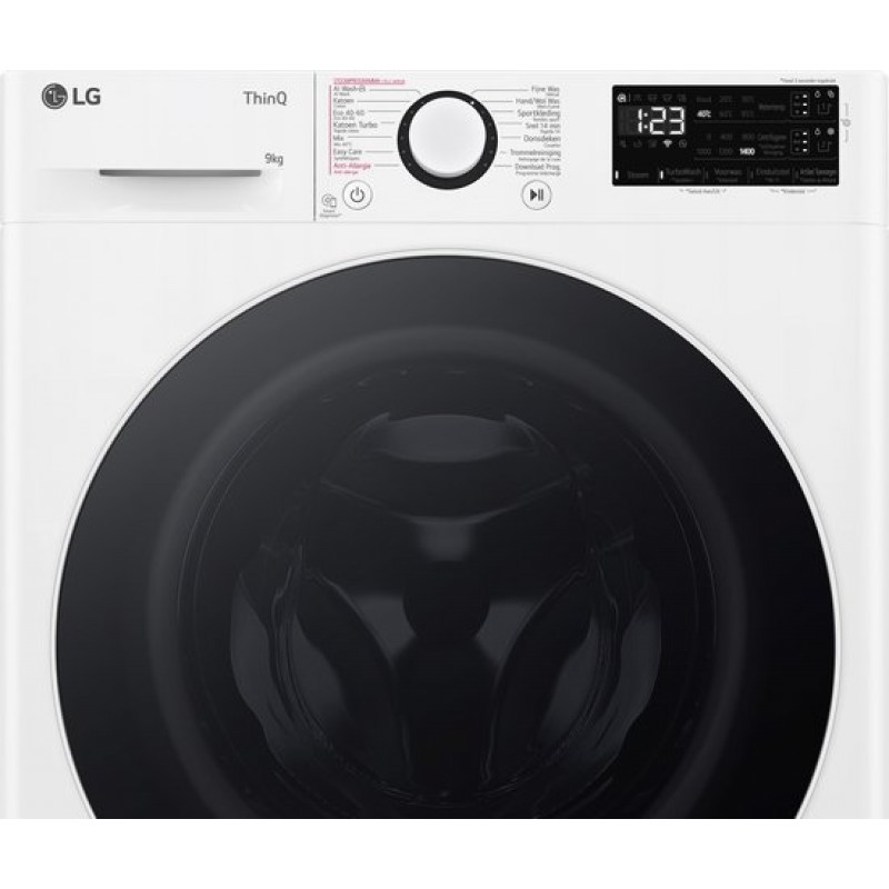 LG F4WR3509S0W - A-10% - 9 kg Wasmachine - Slimme AI DD™ motor - EzDispense™ (automatisch Doseren) - Hygiënisch wassen met stoom - ThinQ™