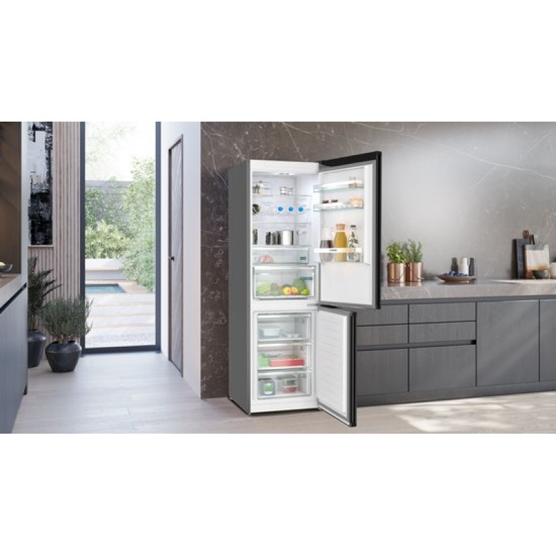 Siemens KG36NXXBF iQ300 - Koel-vriescombinatie - Zwart