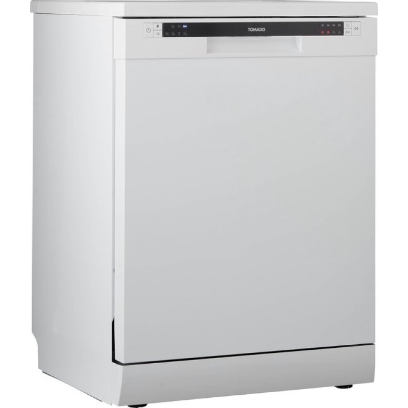 Tomado TDW6001W - Vrijstaande vaatwasser - 12 couverts - Energielabel E - 47 dB - Bestekmandje - Wit