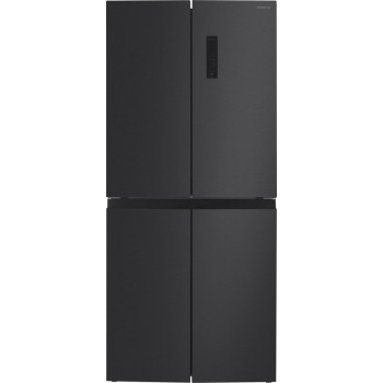 Inventum SKV4180B - Amerikaanse koelkast - 4 deuren - Display - No Frost - Supervriezen - 466 liter - Zwart RVS