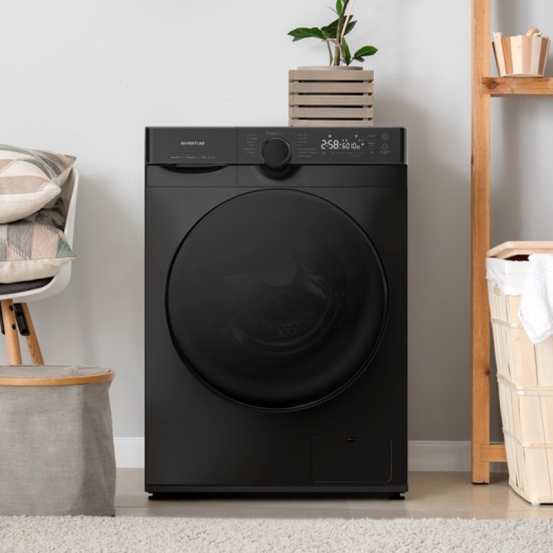 Inventum VWM8010B - Wasmachine - 8kg - 14 programma's - 1400 toeren - Energieklasse A - Steam Clean - Zwart