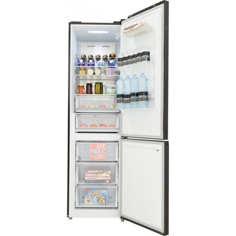 Frilec BONN380-NFD-030ADI Koel-vriescombinatie - A label -Digitaal Display - No Frost - 378 Liter - Dark Inox
