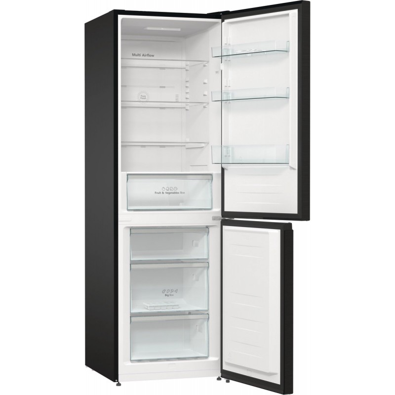 Hisense RB424N4EFC - Koel-vriescombinatie - Black Steel look - Display op deur