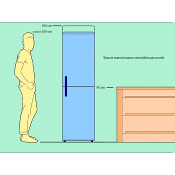 Hisense RB424N4EFC - Koel-vriescombinatie - Black Steel look - Display op deur