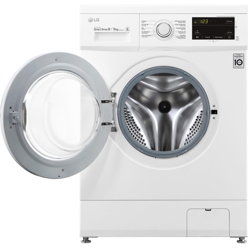 LG GD3M108N3 - 8-5 kg Was-droogcombinatie met Direct Drive motor - Beste zorg met 6 Motion